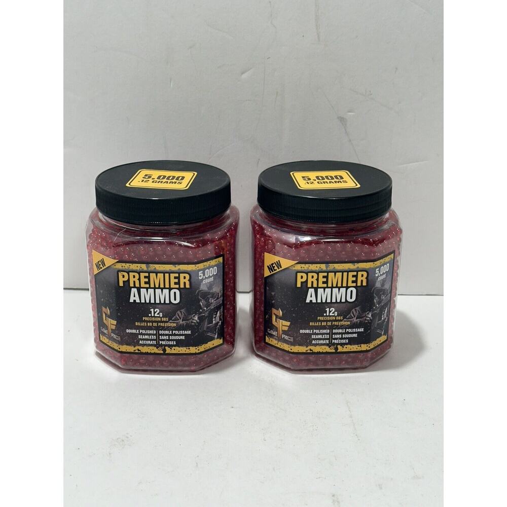 2x Premier Ammo‎ .12g Precision BBS 5,000 Ct/ea T=10000 ( 1 Sealed - 1 Opened)